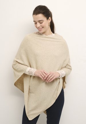 CRANVA PONCHO - Cape - oat melange