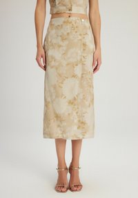 Omlottkjol - printed beige