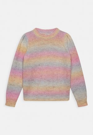 LPHUDSON LSKNIT PULLOVER TW 2 - Strikkegenser - pale bananamulti color stripe