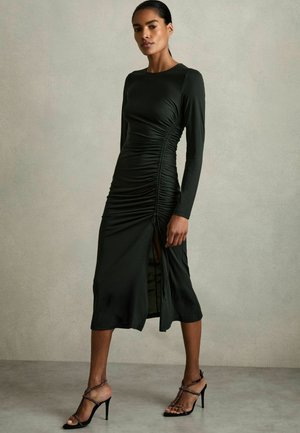 ROSIE RUCHED MIDI - Rochie tip creion - dark green