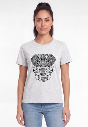watapparel, MANDALA ELEPHANT - T-shirt imprimé - cool heather grey