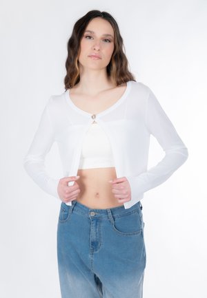 CROPPED - Cardigan - white