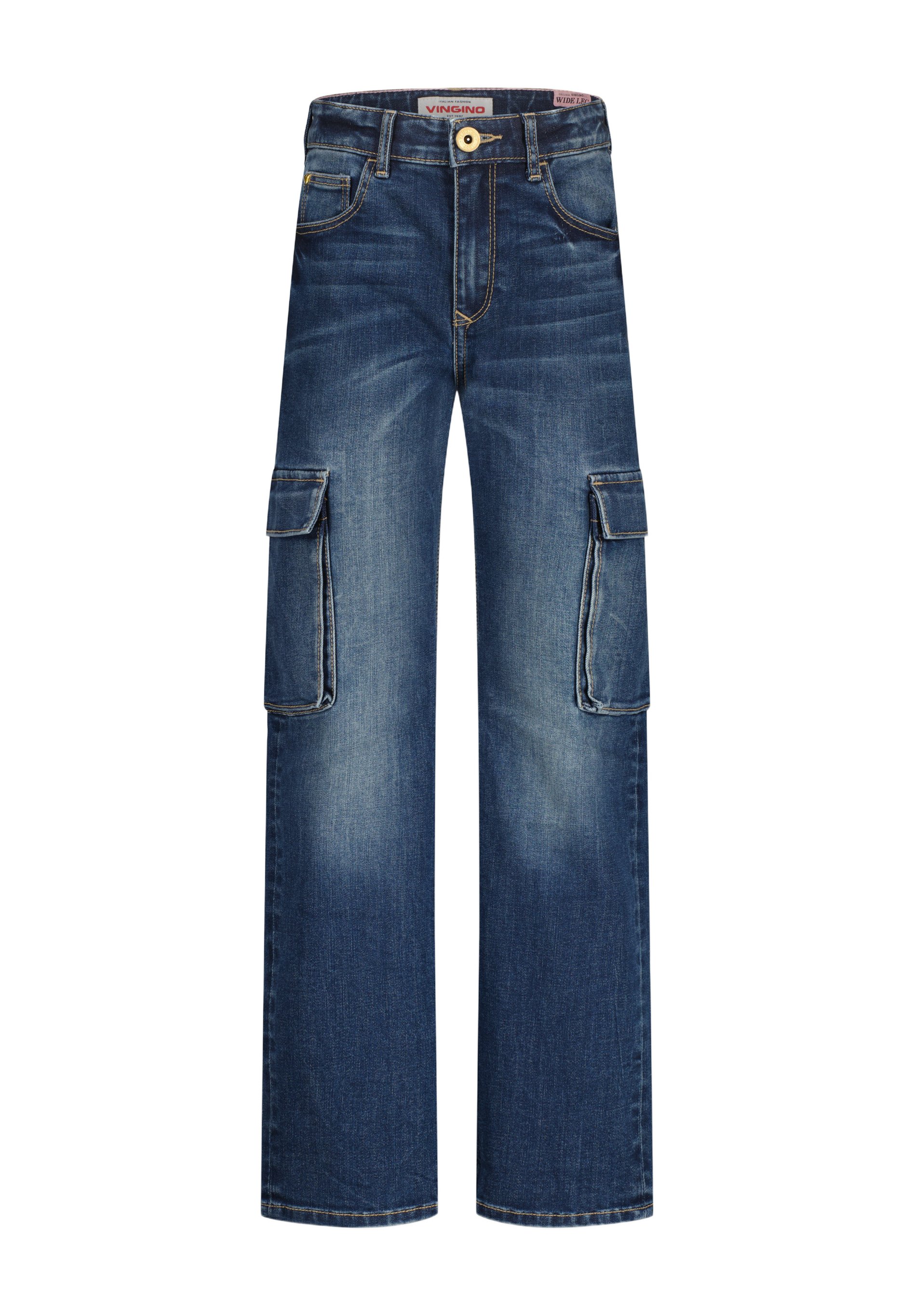 Jeans Coco EverStretch Flare Jeans With Front Vertical Seaming Dark