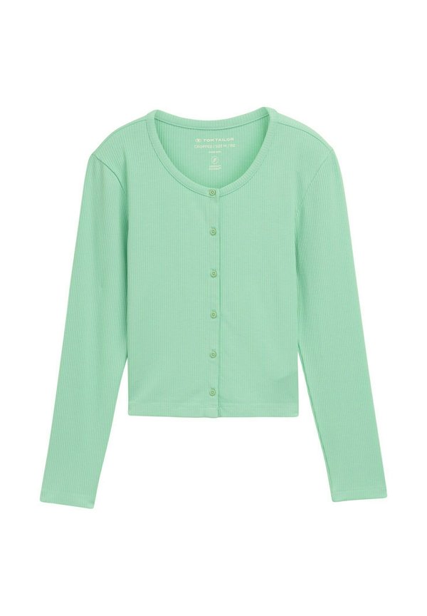 LANGARM MIT KNOPFLEISTE - Strickjacke