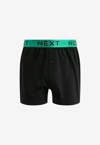 Next TEN PACK - Široke boksarice - black metallic blue green waistband