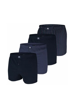 4 PACK - Boxer shorts - navy streifen muster