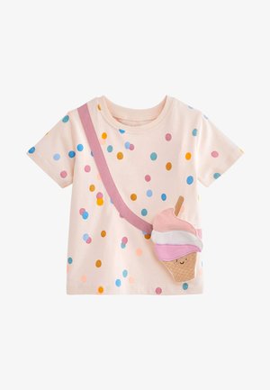 SHORT SLEEVE BAG T-SHIRT - Print T-shirt - cream spot ice cream
