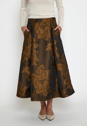 Minus, MINUS SKIRT MSANDIE MIDI SKIRT - Jupe trapèze - tiramisu