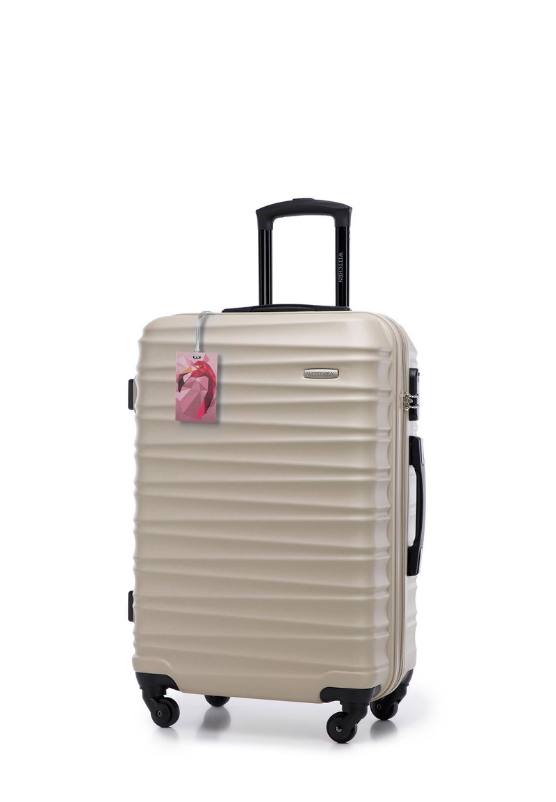 WITTCHEN MEDIUM SUITCASE WITH LUGGAGE TAG FROM ABS - Trolley - beige