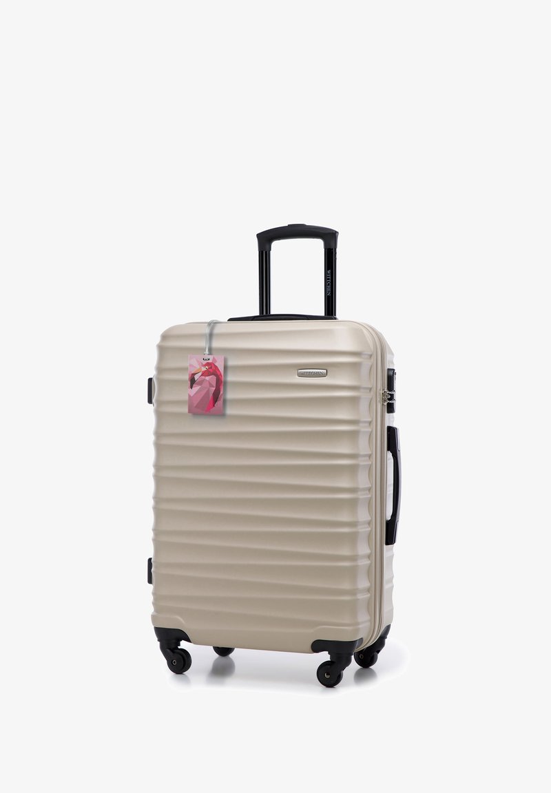 WITTCHEN MEDIUM SUITCASE WITH LUGGAGE TAG FROM ABS - Trolley - beige