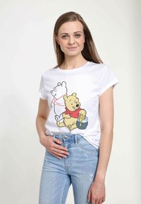 Disney WINNIE THE POOH POOH LINE ART - Triko s potiskem - white