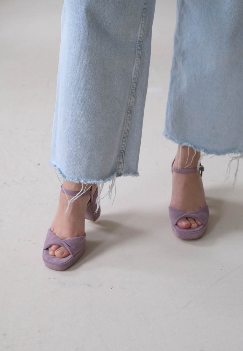 BALAGAN BIANCA - Sandály na vysokém podpatku - lavender suede