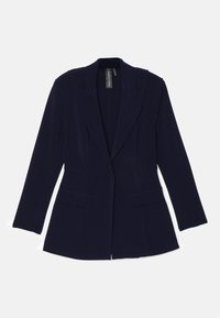 Norma Kamali Single Breasted Boyfriend Fit Riding Jacket in Black Norma Kamali Single Breasted Boyfriend Fit Riding Jacket in Black