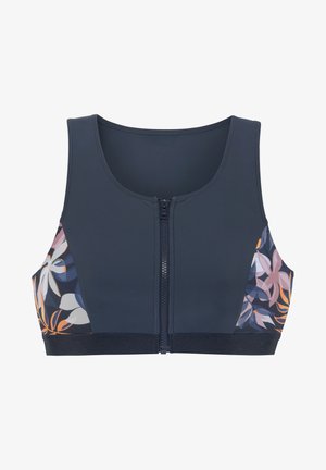 LASCANA CROP - Bikiinide ülaosa - nachtblau bedruckt