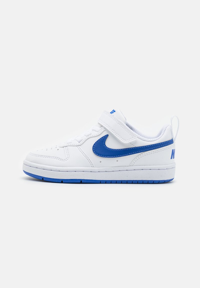 Nike Sportswear - COURT BOROUGH RECRAFT UNISEX - Sporta apavi - white/hyper royal, Palielināt