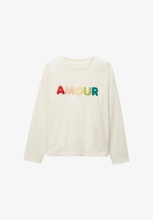 À INSCRIPTION - T-shirt à manches longues - naturel