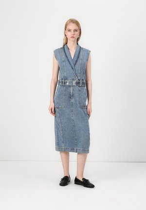 NOVA DRESS - Dongerikjole - light blue denim