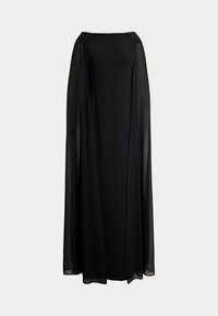 CAPE CHIFFON OFF THE SHOULDER GOWN - Abiti per occasioni speciali - black