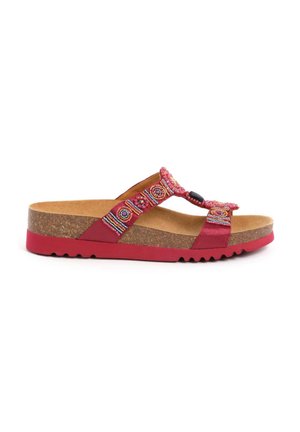 NEW BOGOTA WEDGE - Sandaler - dk red multi