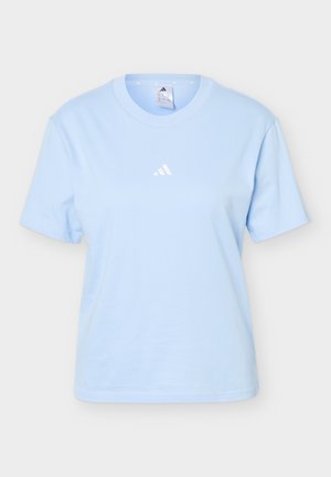 adidas Sportswear, ESSENTIALS SMALL LOGO - T-Shirt basic - glow blue/white