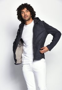 Maze Leren jas - dark blue