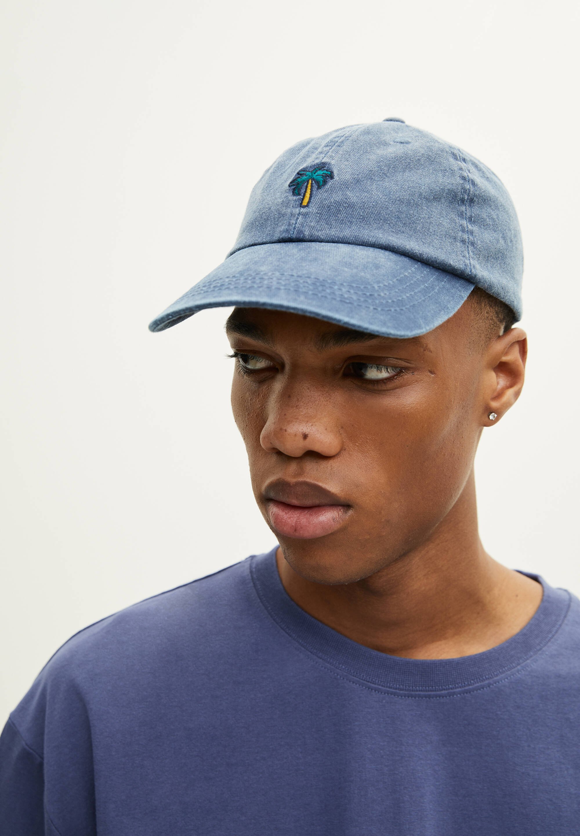 PULL\u0026BEAR FADED PALM TREE - Cap - royal 