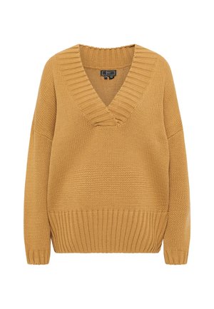 faina, Strickpullover - kamel