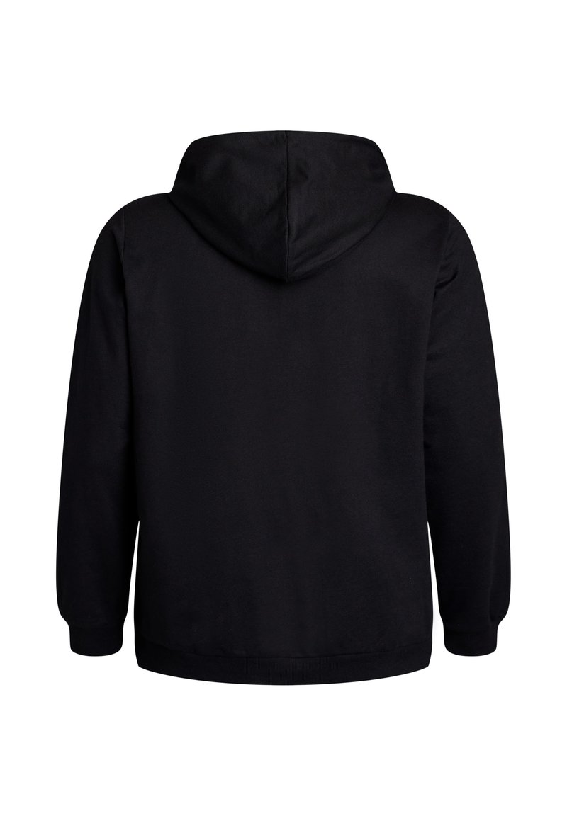 Zizzi WITH PRINT Kapuzenpullover black w lounge/schwarz