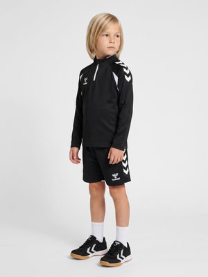 Hummel, 2.0 HALF ZIP  - Langærmet T-shirt - black white