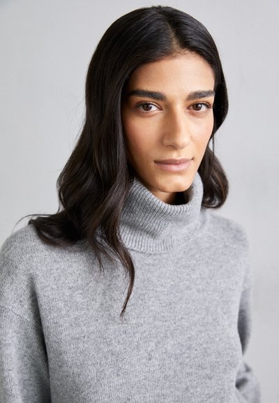 Filippa K RELAXED TURTLE NECK  - Pullover - grey melange
