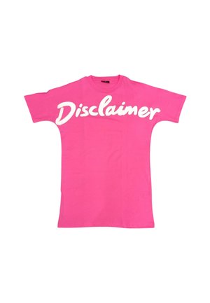 LOGO - Vestito di maglina - fucsia