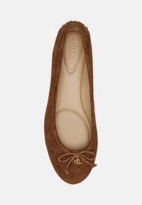 Lauren Ralph Lauren JAYNA SUEDE DRIVER FLAT - Balerínky - tobacco
