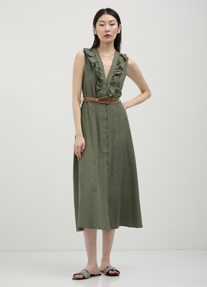 Calliope CON CINTURA - Abito a camicia - verde