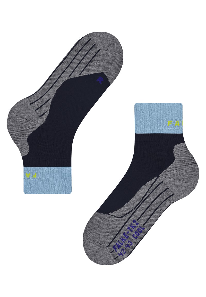 FALKE TK2 COOL SHORT TREKKING MEDIUM CUSHIONING - Calze sportive - navy