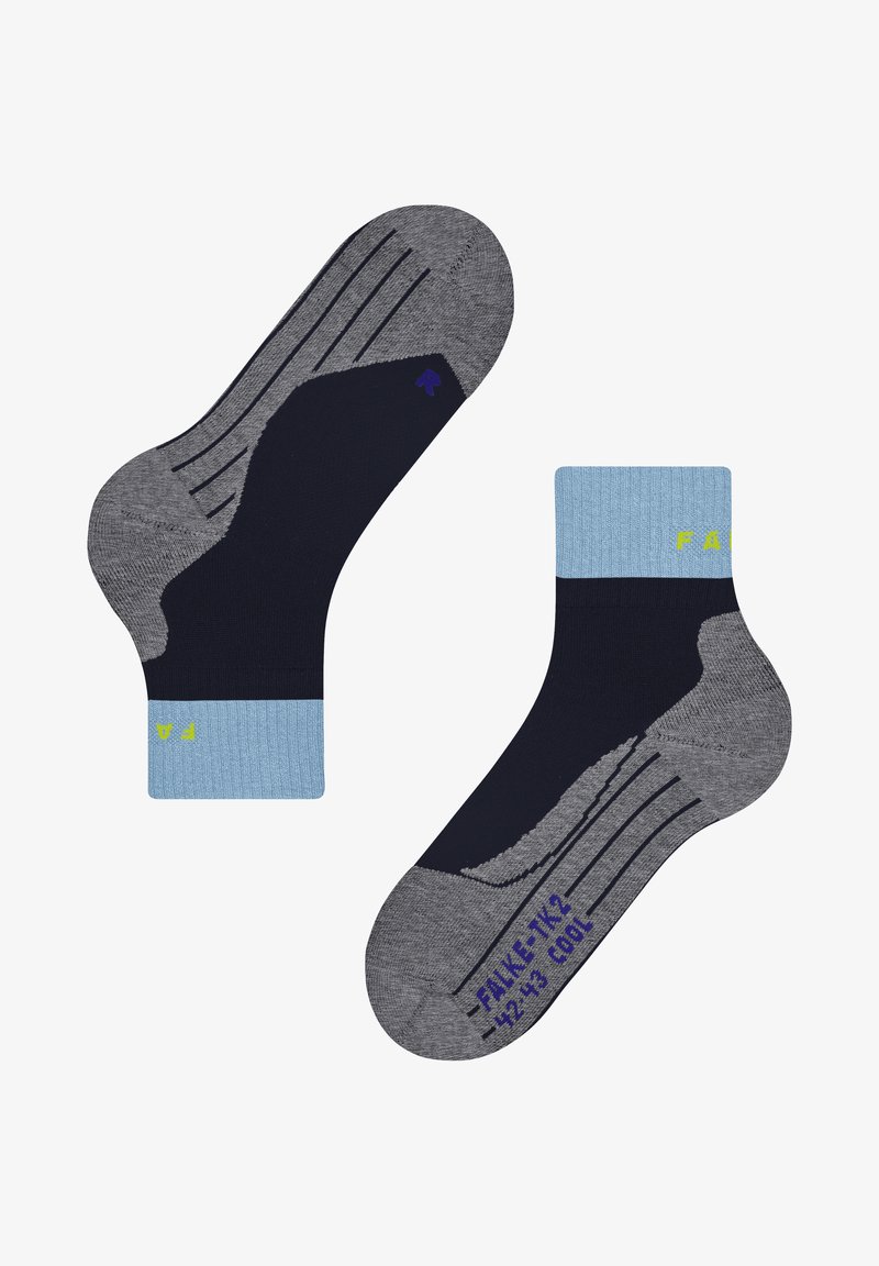 FALKE TK2 COOL SHORT TREKKING MEDIUM CUSHIONING - Calze sportive - navy