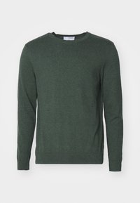SLHBERG CREW NECK - Strikkegenser - forest night