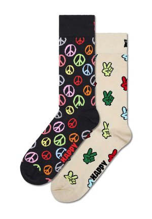 2-PACK PEACE GIFT SET - Socks - black