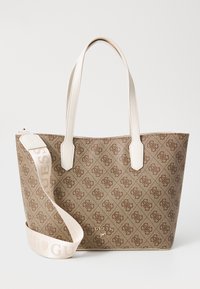 Sélectionné, beige/blanco