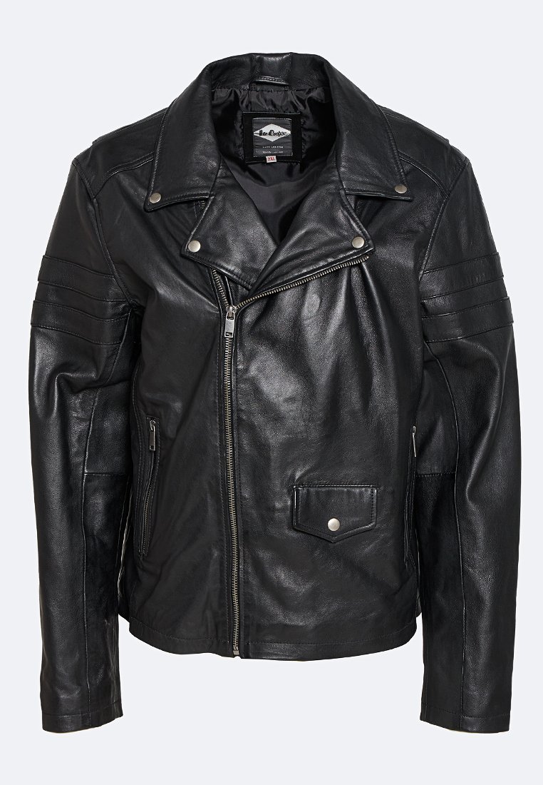 Lee Cooper Leren jas zwart