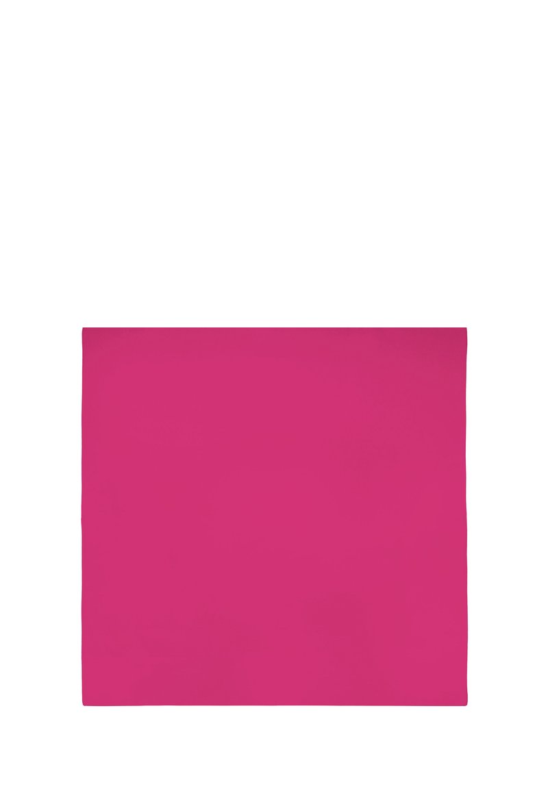 Roze rechthoekige pouch gemaakt van glad materiaal, met een minimalistisch ontwerp zonder zichtbare hardware of patronen.