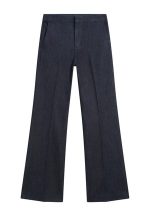 Massimo Dutti FRAYED - Stoffhose - mottled dark blue