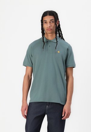 Carhartt WIP CHASE - Polo shirt - silver pine/gold