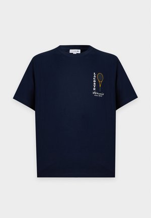 Lacoste, Print T-shirt - navy blue