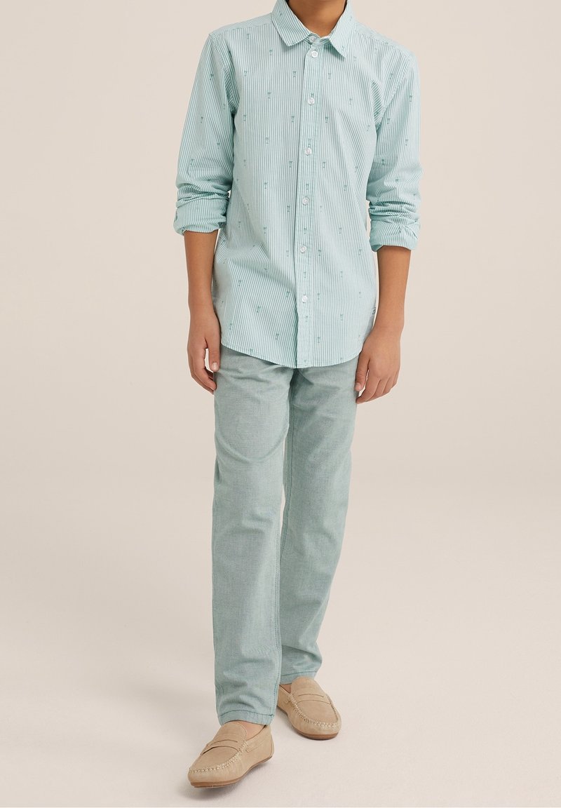 WE Fashion Tygbyxor - grün