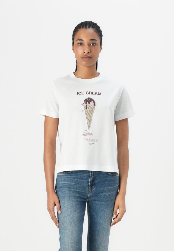 CAMINO - Print T-shirt - ice french roast