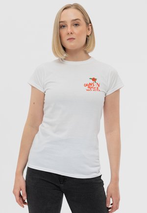 Paradiso Clothing GUNS N' ROSES LIES LIES LIES - Print T-shirt - white