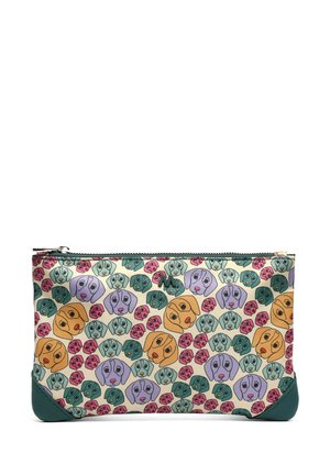 Portafoglio organizer a due pieghe in pelle dipinto a mano - 1178