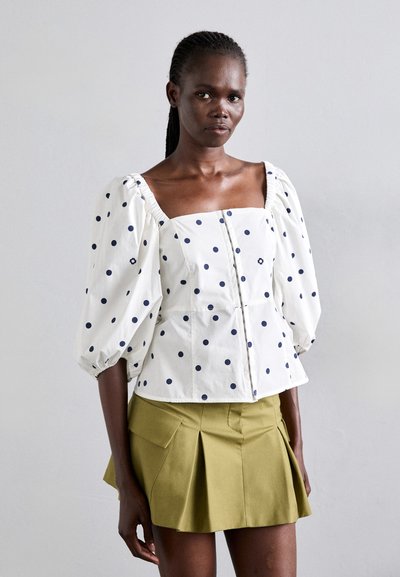 Maje LANINA - Bluse - marine/blanc