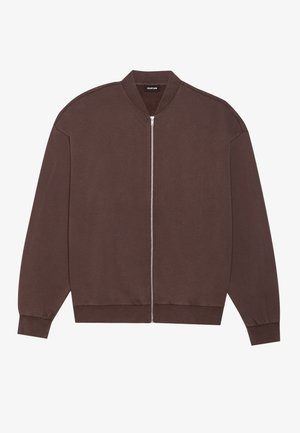 YOURTURN, UNISEX - Sweat zippé - dark brown