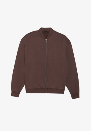 YOURTURN, UNISEX - Sweat zippé - dark brown